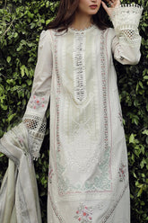 Qalamkar Chikankari Lawn Suit Unstitched 3 Piece QLM24F PS-11 Rinnah–